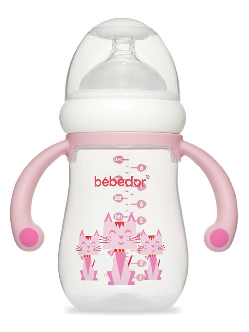 Genis Agız&kulp Pp Biberon 240 ml - Pembe