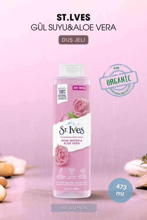 St.ıves Gül Suyu & Aloe Vera Vücut Şampuanı 473ml