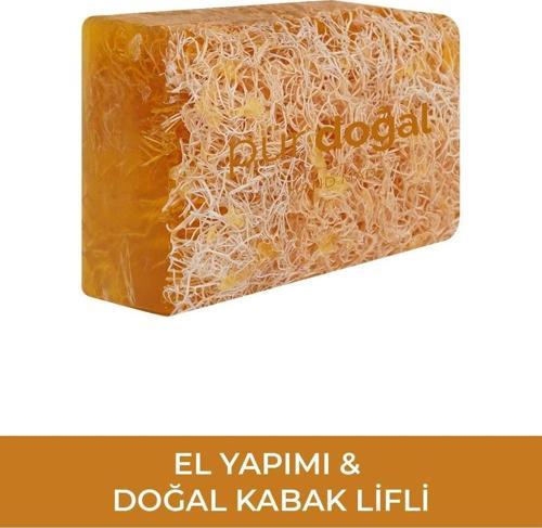 %100 Doğal Kabak Lifli Kolajenli Yüz Ve Vücut Sabunu - El Yapımı 130 Gr