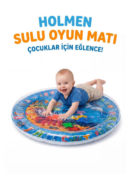 Şişme Sulu Oyun Matı Yuvarlak 65x65 cm - Standart
