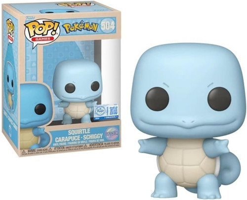 Pop! Pokémon Nº504 – Squirtle/Carapuce/Schiggy | Koleksiyon Vinil Figürü | Resmi Baskı