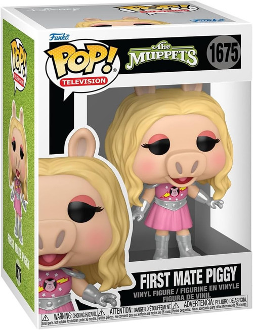 Pop! Tv: Muppets - İlk Mate Bayan Piggy | Resmi Ürün - Raf Teşhir Için Koleksiyonluk Vinil Hey