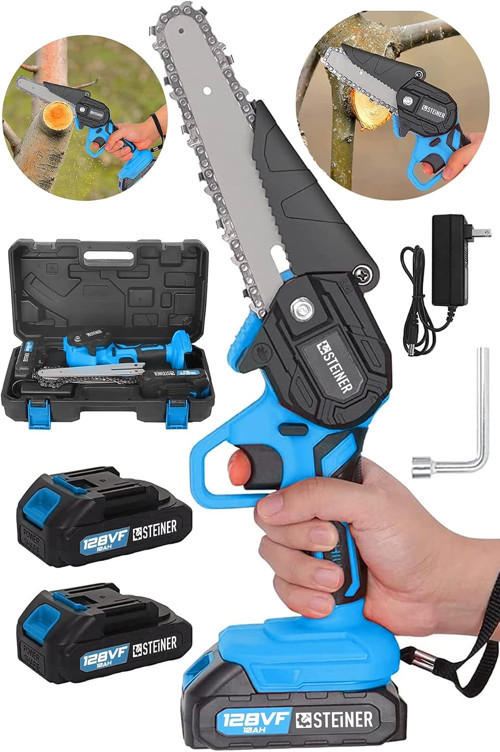 Alman 128 Vf 10 Ah Çelik Şanzuman Akülü Dal Kesme Budama Testere Bıçkı Makinesi 15 Cm