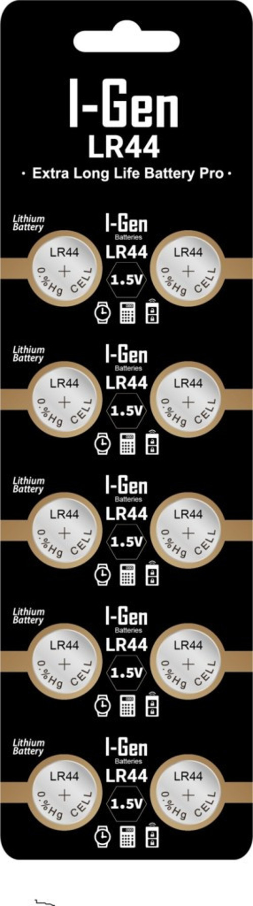 Lr44 (Ag13) 10'Lu Paket Özel Alkalın Düğme Pil