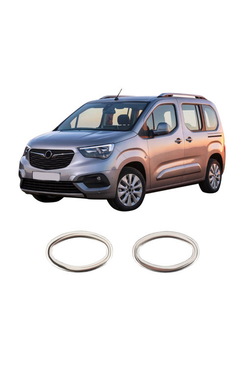 Opel Combo Uyumlu 2019 Ve Üzeri Krom Sinyal Çerçevesi 2 Parça Paslanmaz Çelik