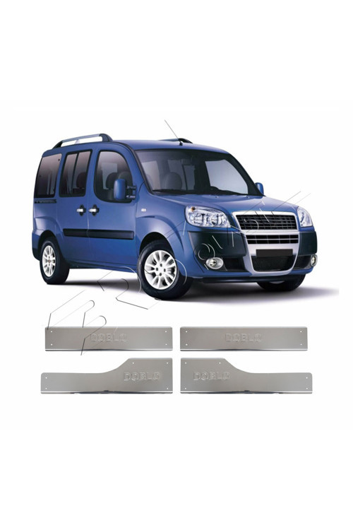 Fiat Doblo Uyumlu 2010-2021 Krom İç Kapı Eşiği 4 Parça Paslanmaz Çelik