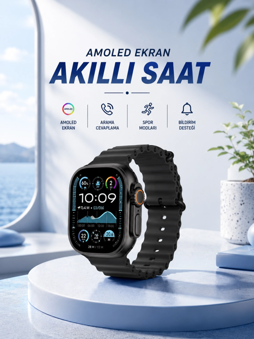 Akıllı Saat Bağlantılı Nfc Gps Nabız Ölçer Sesli Görüşme