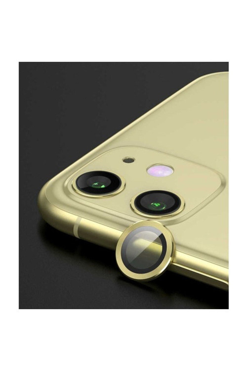 iPhone 11 Uyumlu Kamera Koruyucu Gold Renk