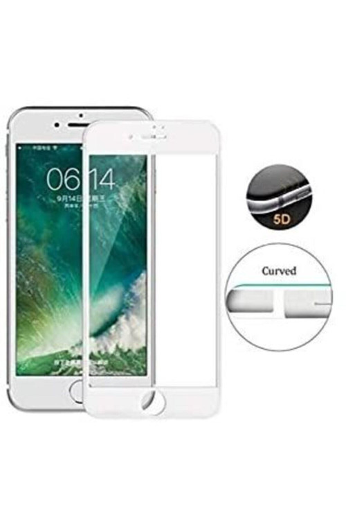 Iphone 6 Ve 6s Uyumlu Beyaz Renk Tam Kaplayan Ekran Koruyucu