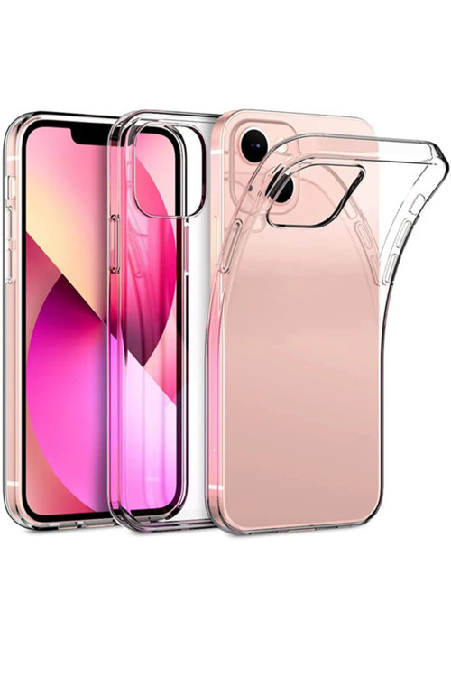Apple iPhone 15 Plus Kılıf Şeffaf Yumuşak İnce Esnek Silikon kapak