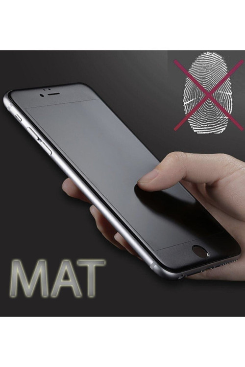 Iphone Se 2020 / 7 / 8 Mat Seramik Nano Tam Kaplayan Full Ekran Koruyucu Siyah
