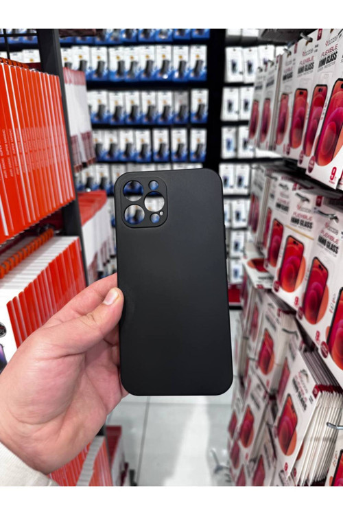 iPhone 12 Pro Max Uyumlu Soft Kadife Doku Lansman Kapak