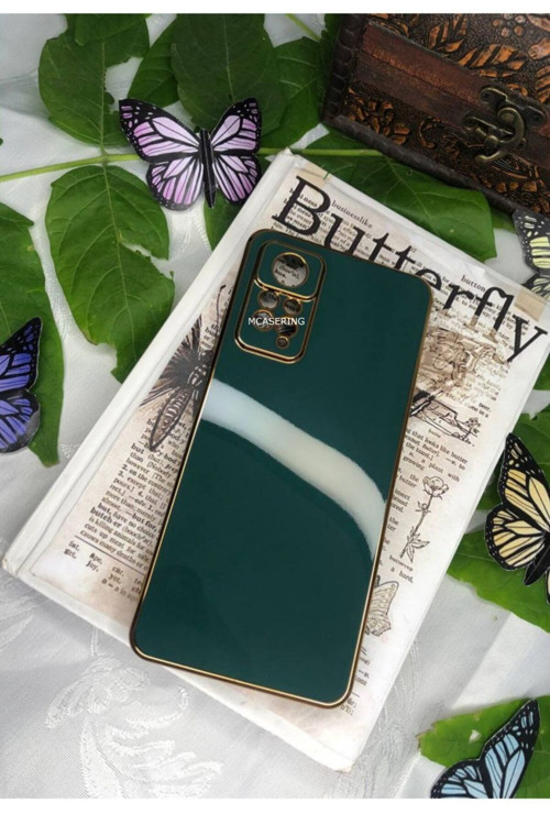 Xiaomi Redmi Note 12pro 4g Uyumlu Kılıf Altın Detaylı Canlı Renkli Silikon