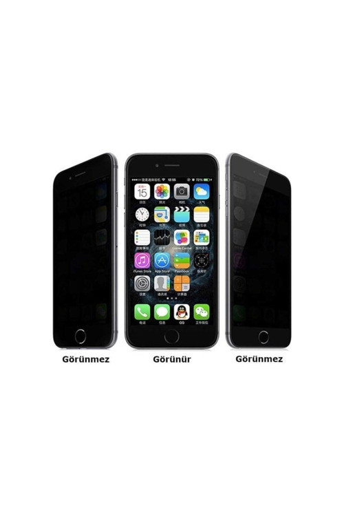 Iphone 7 Plus Mat Hayalet Ekran Gizli Kaplayan Kırılmaz Cam Seramik Nano Ekran Koruyucu Siyah