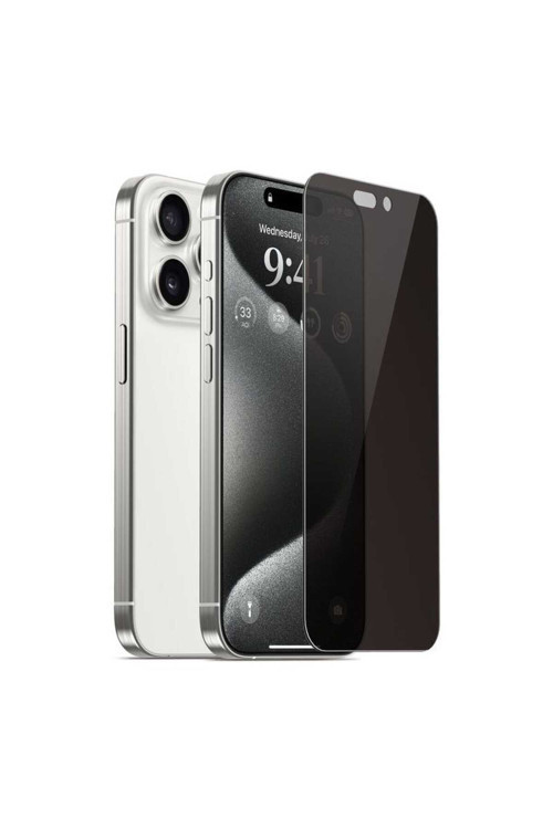 Apple iPhone 15 Pro Hayalet Cam 6D Ekran Koruyucu Kırılmaz Cam yüksek kaliteli