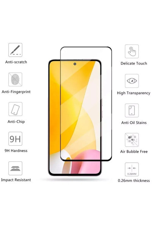 Samsung Galaxy A73 5g Uyumlu Tam Kapatan Kırılmaz Temperli Cam Ekran Koruyucu