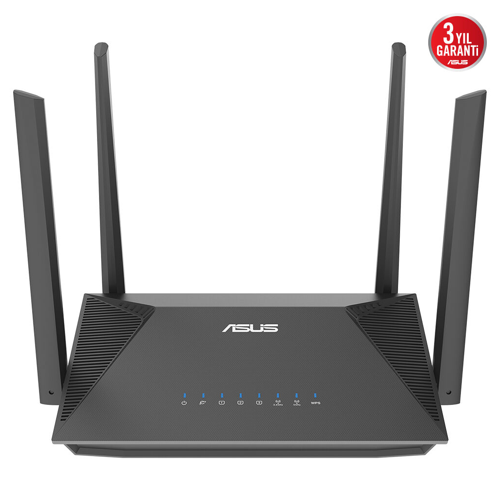 ASUS RT-AX52 Pro, AX3000, 3 Port, 3000Mbps, Dual Band, WİFİ 6, AiMesh, Extendable Router