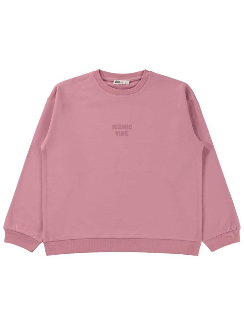 Basic 6-9 Yaş Sweatshirt - Pembe