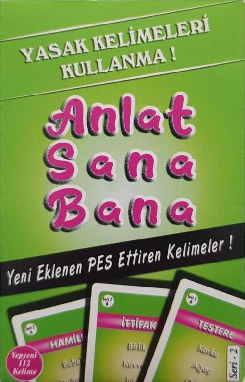 Anlat Sana Bana Yasaklı Kelime Kart Oyunu Yeşil