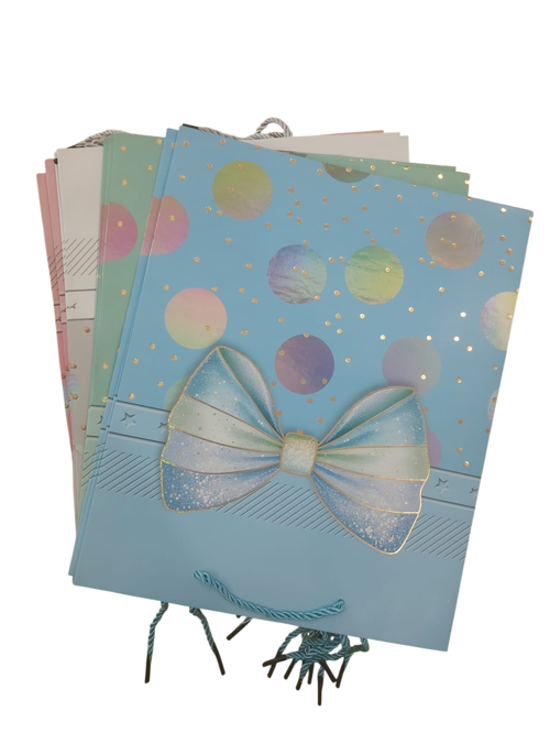 Karton Hediyelik Çanta (Hediye Çantası) 26X32 Cm (12 Li Paket) Msy-3604