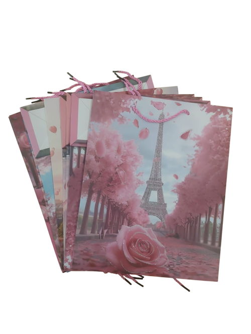 Karton Hediyelik Çanta (Hediye Çantası) 26X32 Cm (12 Li Paket) Msy-3613