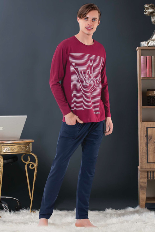 Erkek Pijama Takımı 69007 .