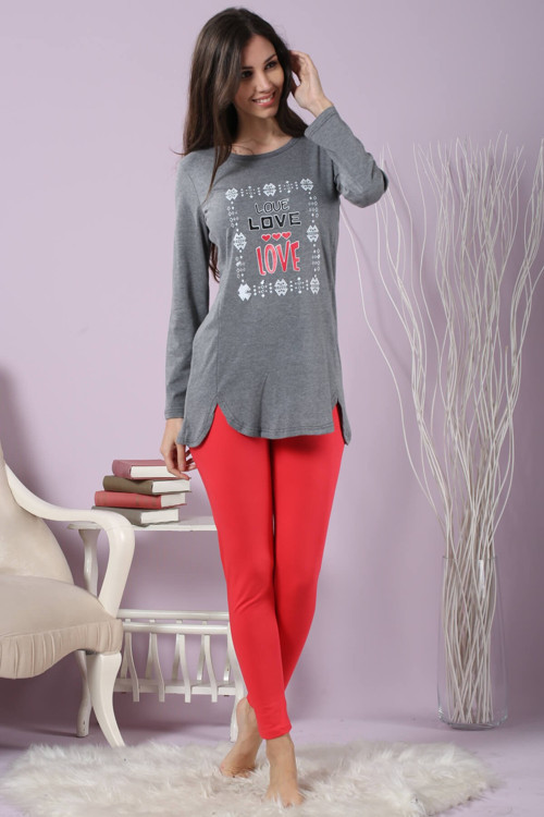 Kadın Taytlı Pijama Takımı 64506 .