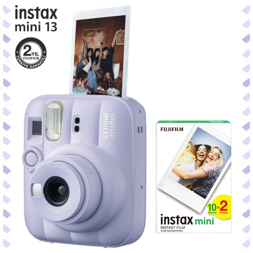 mini 13 Lila Fotoğraf Makinesi ve 20'li Mini Film