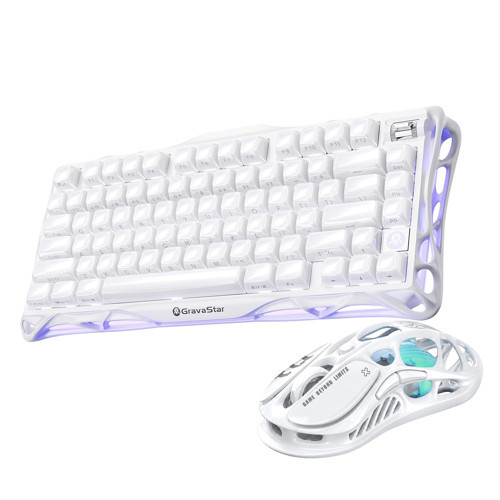 Mercury K1 Kablosuz Mekanik Gaming İngilizce Q Klavye ve M2 Kablosuz Optik Mouse Seti, Opa