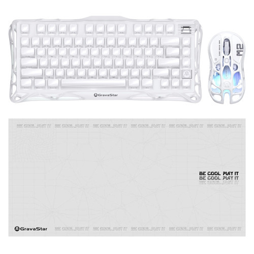 Mercury K1 Kablosuz Mekanik Gaming İngilizce Q Klavye, M2 Kablosuz Optik Mouse ve Mousepad