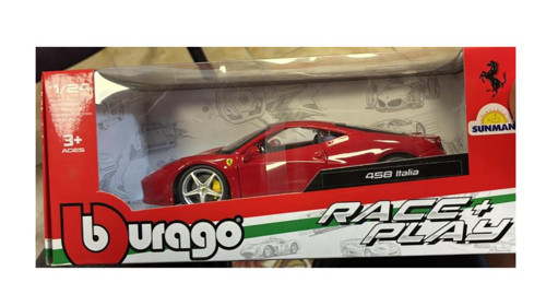 Ferrari 458 Italia Kırmızı 1/24 Model Araba