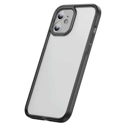 Baseus iPhone 12 Mini Kamera Lens Koruyuculu Frame Kılıf-(5775)