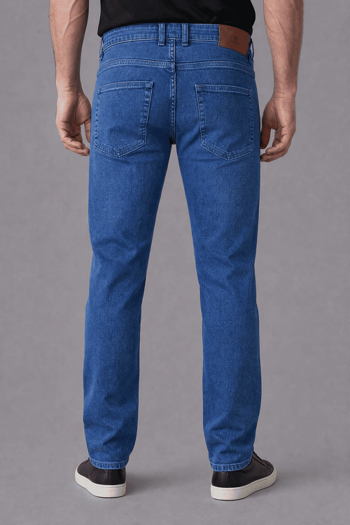 Pamuk Denim Cepli Indigo Pamuklu Pantolon Jean