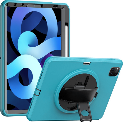 Qpen iPad Air 10.9 inç 3/4/5 Nesil Uyumlu Hand Strap Tablet Kılıfı