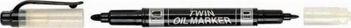 Twin Permanent Marker Çift Uçlu Asetat Kalemi Siyah