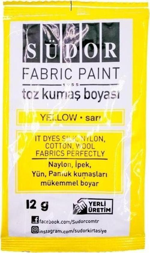 Toz Kumaş Boyası Sarı
