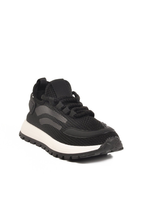 Siyah-Beyaz Memory Foarm Anorak Örme Erkek Yürüyüş ve Spor Ayakkabı Sneaker Nepal M