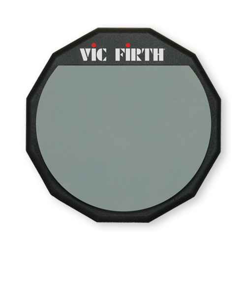 VICFIRTH PAD12 12" TEK TARAFLI ÇALIŞMA PADI, YUMUŞAK LASTİK (SOFT