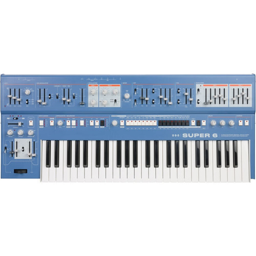 Super 6 49 Tuş Analog Hibrit Synthesizer (Blue)