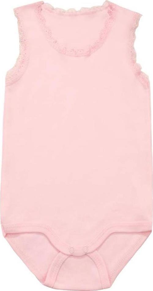 Rikralı Dantelli Çıtçıtlı Body Pembe