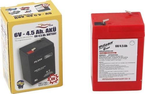 6 Volt 4.5 A Çocuk Araba Aküsü 6 V 4.5 Amper Orjinal Pilsan Akü