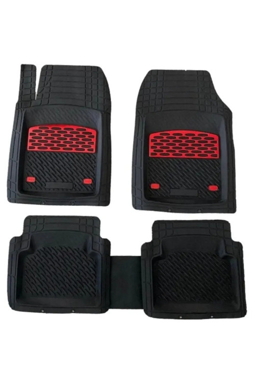 Opel Corsa C 2007 Uyumlu 4 Cm Derin Havuzlu 5 Parça Set 3D Paspas Takımı Kırmızı