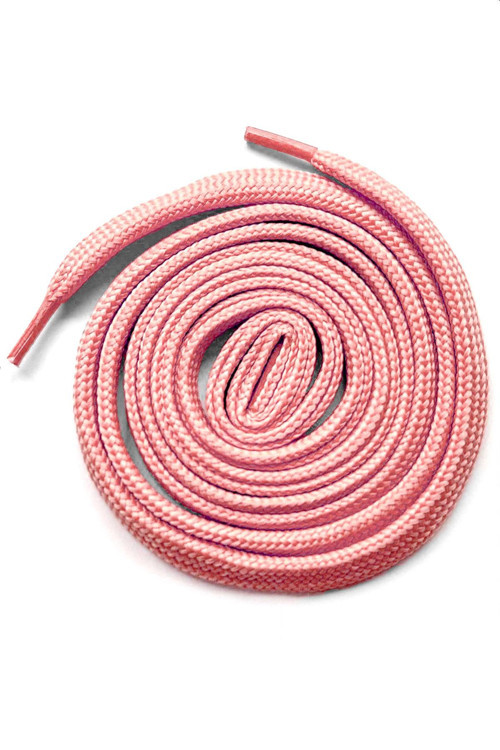 Pembe 7 mm Kalınlığında 1 Çift Yassı Spor Ayakkabı Bağcığı
