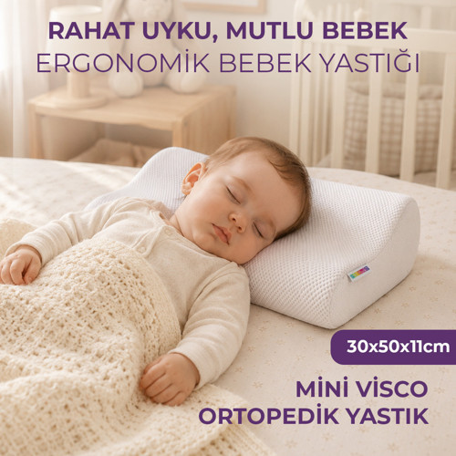 Mini Visco Bebek Yastığı – Kozmos Luna Serisi