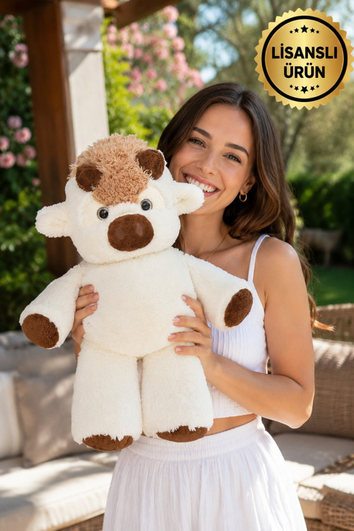 Sallandığında Koşan Sevimli Peluş İnek - Yumuşacık Eğlenceli Peluş Oyuncak