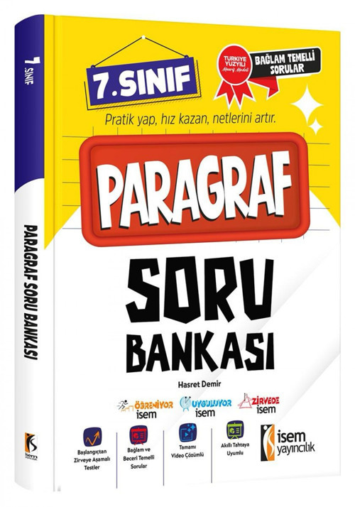 İsem 7.Sınıf Paragraf Soru Bankası İsem Yayıncılık
