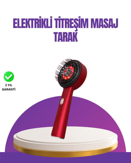 Kırmızı LED Işıklı Saç Derisi Masaj Aleti