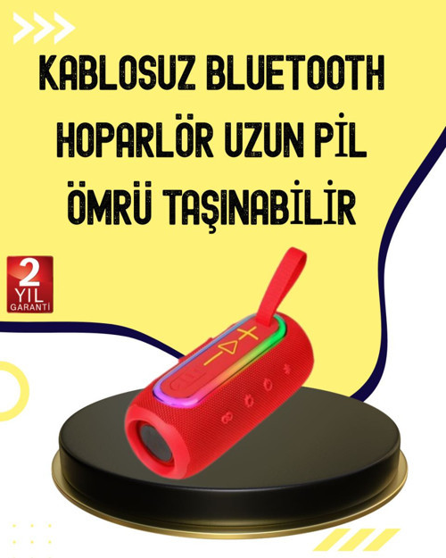 Uzun Pil Ömürlü Bluetooth 5.1 Hoparlör