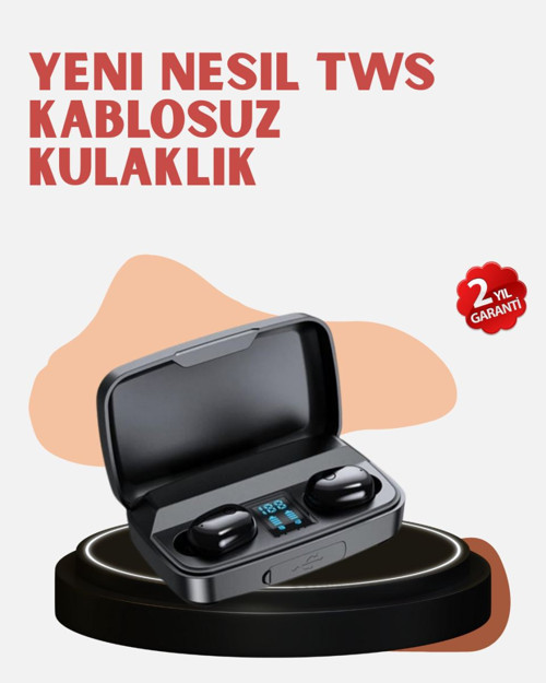Yüksek Kapasiteli A10s TWS Kablosuz Kulaklık Dokunmatik Kontrol