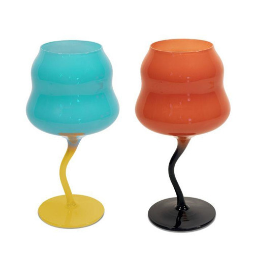 2'li Cam Kadeh Seti - Mavi Sarı - Turuncu Mavi - 102404688001